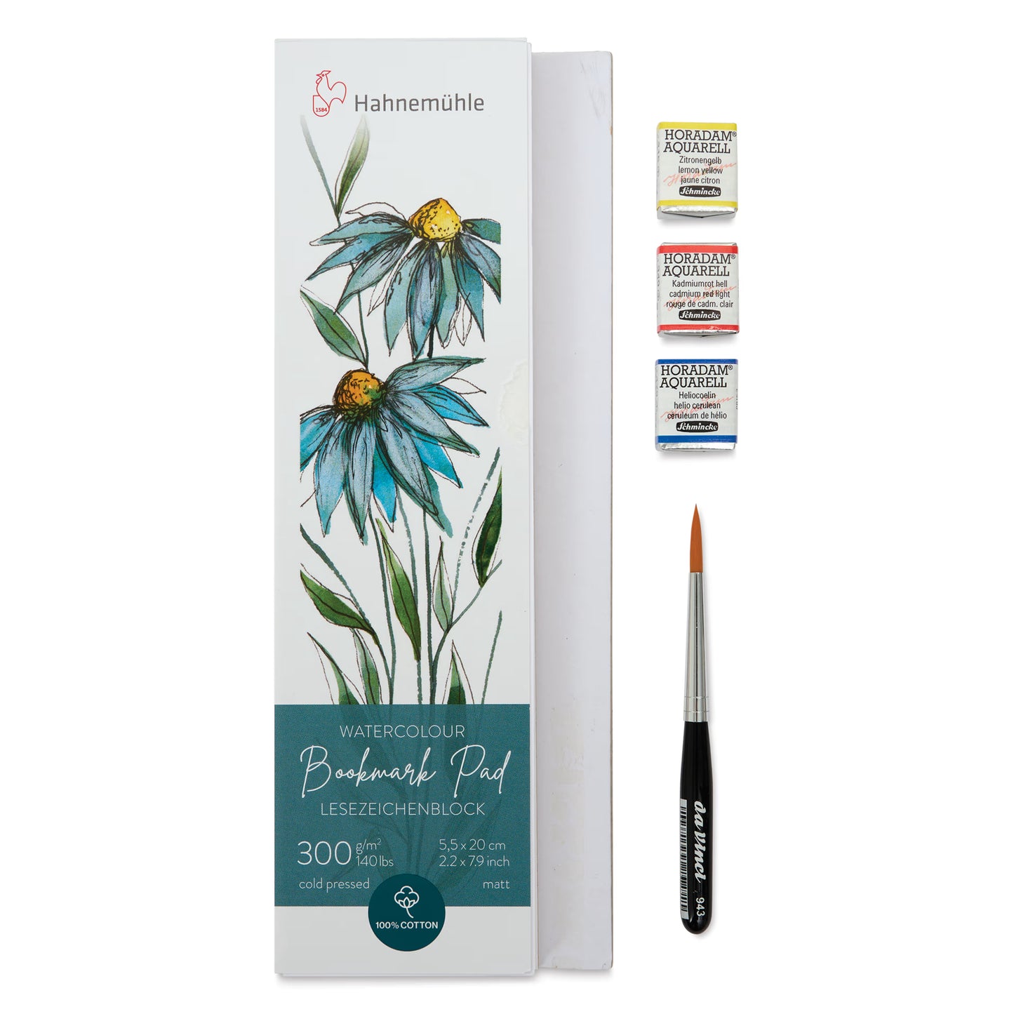 Hahnemuhle Watercolour Bookmark Pad Painting Set