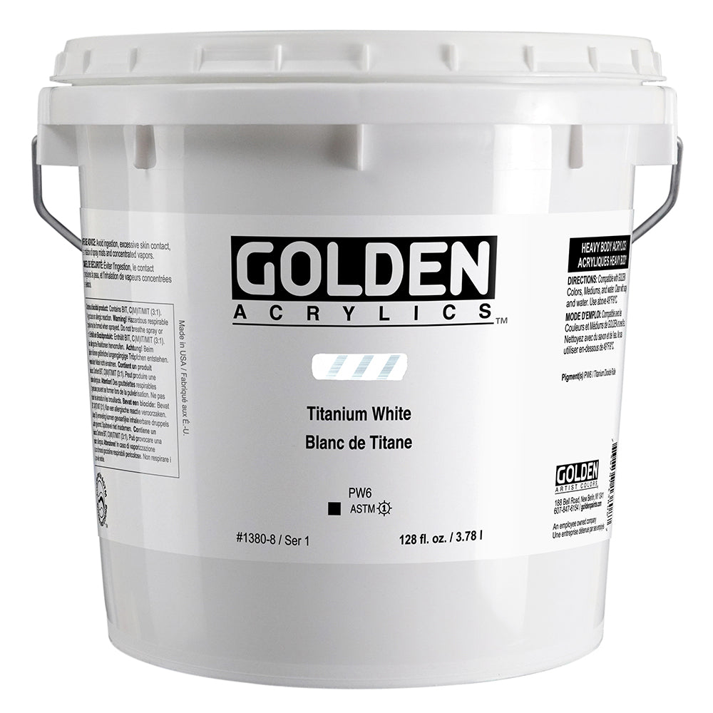 HEAVY BODY ACRYLIC 1 GALLON TITANIUM WHITE