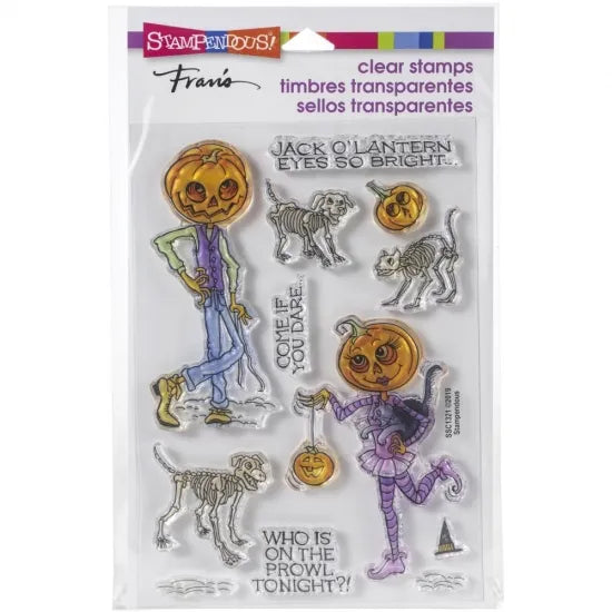 Stampendous Clear Stamps Pumpkin People