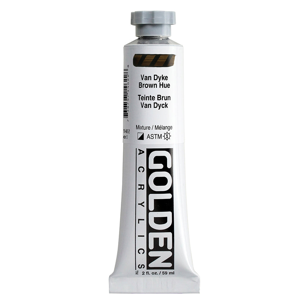 HEAVY BODY ACRYLIC HISTORICAL VANDYKE BROWN HUE