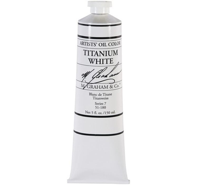 M GRAHAM 150ML TITANIUM WHITE OIL
