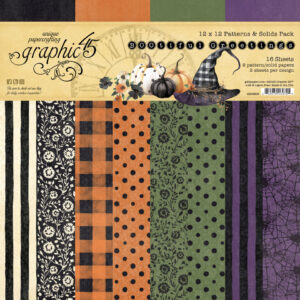 Graphic45 BOOtiful Greetings Patterns & Solids Pack 12 x 12