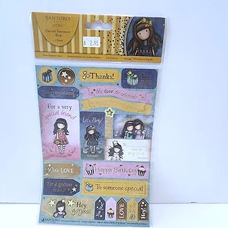 Santoro Die-Cut Sentiment Pack