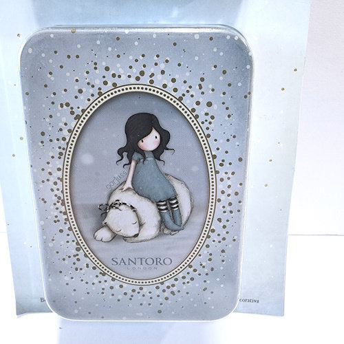 Santoro Winter Friend Embellishment Tin 200pc