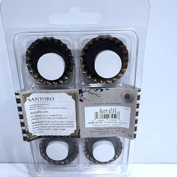 Santoro Bottle Caps 6pc