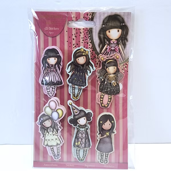 Santoro 3D Stickers 6pc