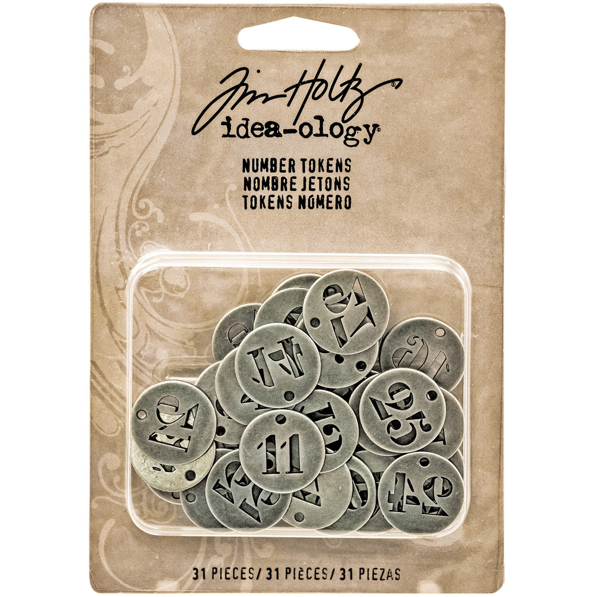 TH93244 Idea-Ology Metal Number Tokens 31/Pkg