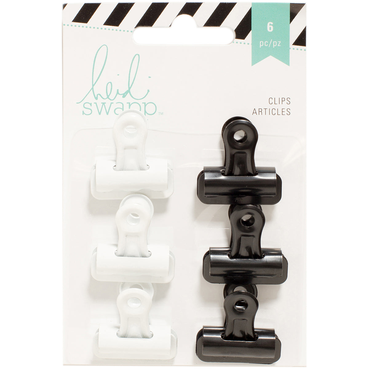 Heidi Swapp Bulldog Clips 1" 6/Pkg