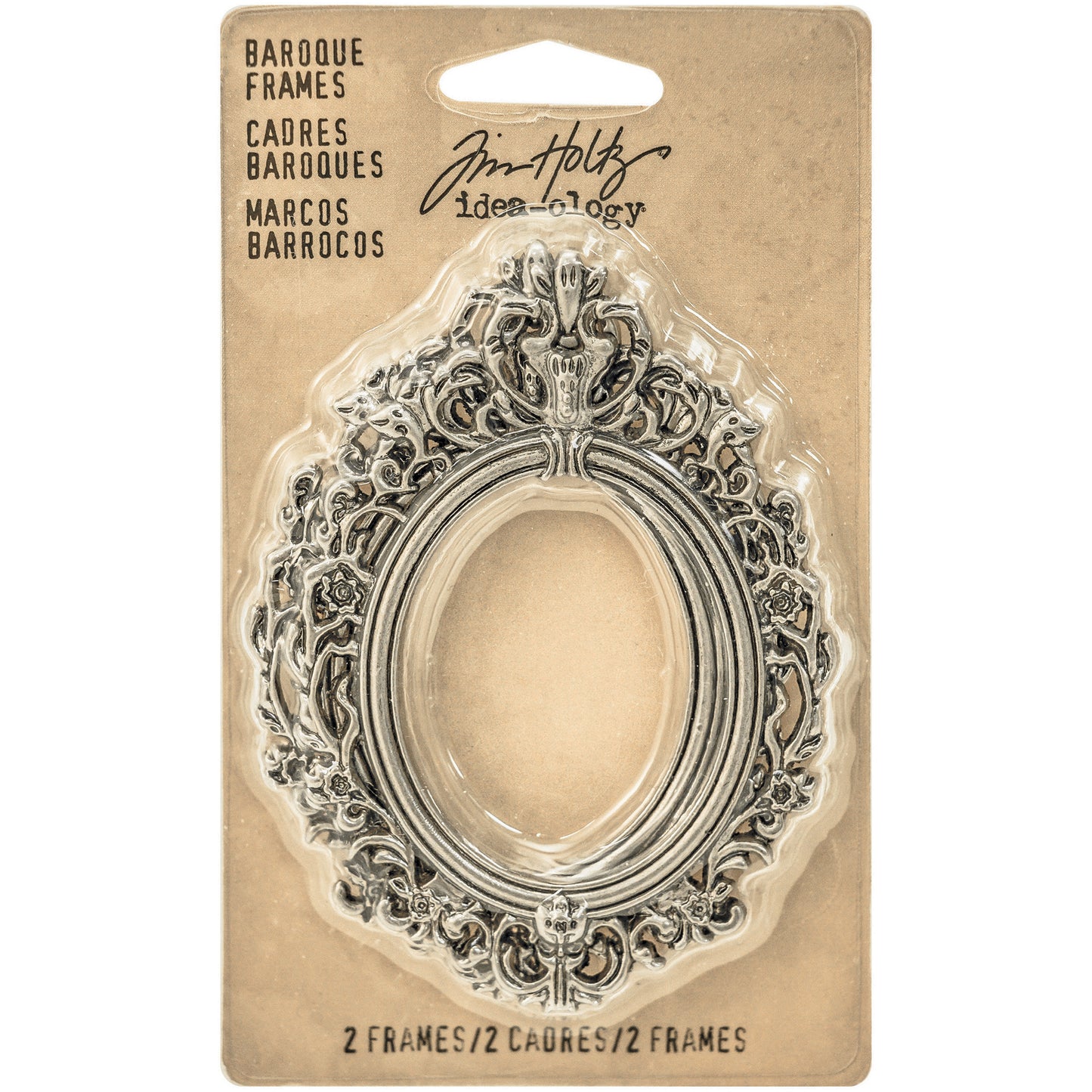 TH93267 Idea-Ology Metal Baroque Frames 2.25"X3" 2/Pkg
