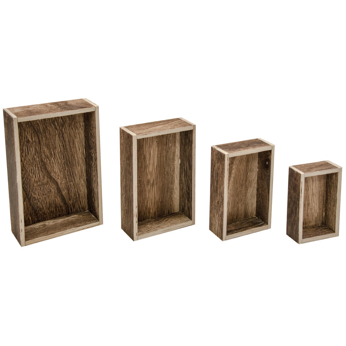 Tim Holtz Idea-Ology Wooden Vignette Boxes 4/Pkg Brown