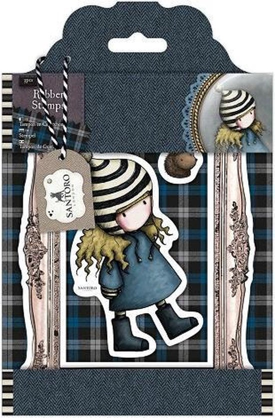 Santoro Large Rubber Stamps The Friendly Hedgehog