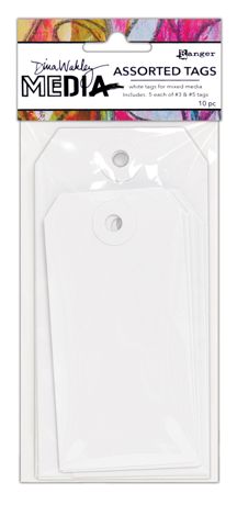 Dina Wakley Media White Tags