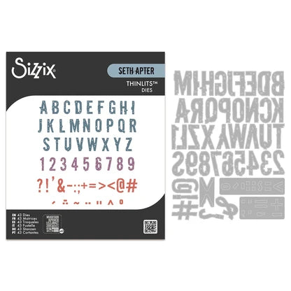 Sizzix Thinlits Dies 43 pk Typography