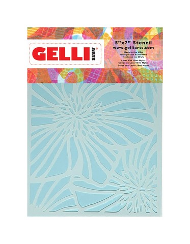 Gelli Arts 5x7 Stencil Hellebore