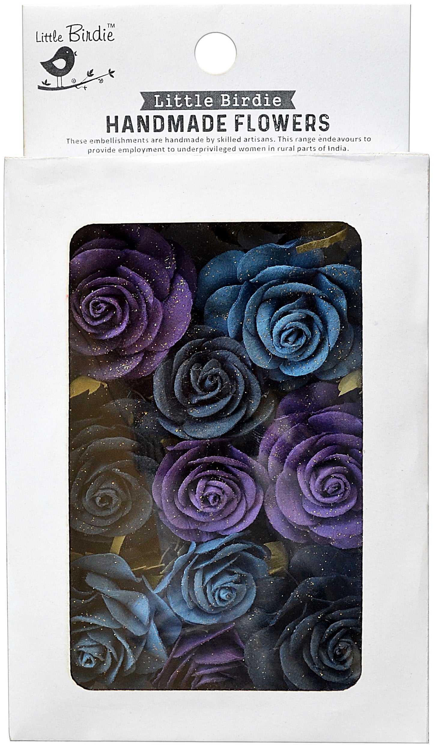 Little Birdie Handmade Flowers 14/Pkg Purple Passion
