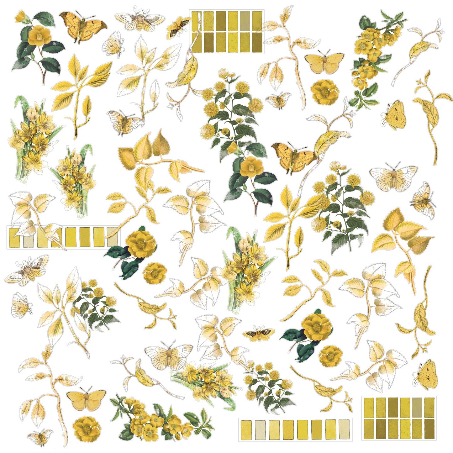 Color Swatch: Ochre Acetate Assortment