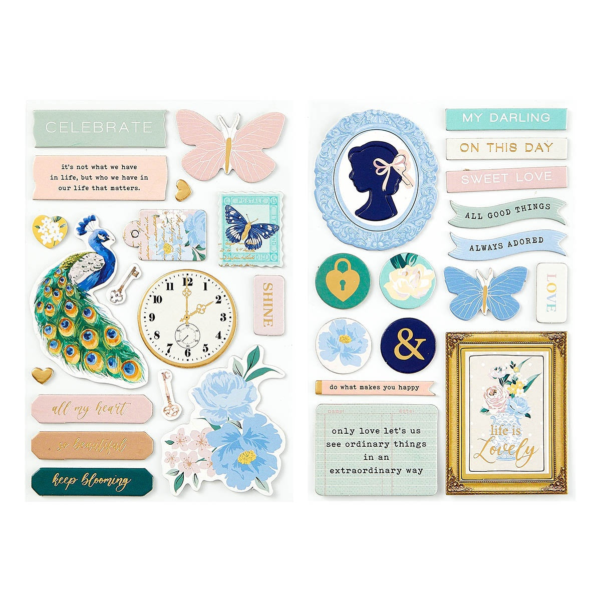 Spellbinders Chipboard Embellishments From Rosie's Studio