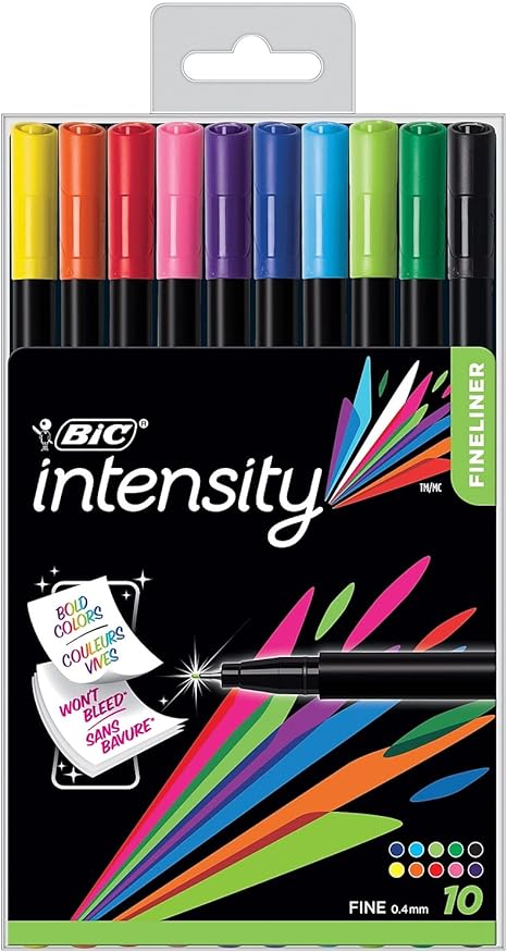 BIC Intensity Fineliner Pens 10 pk