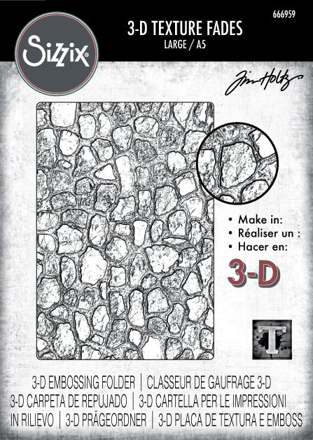 Sizzix 3D Texture Fades Cobblestone