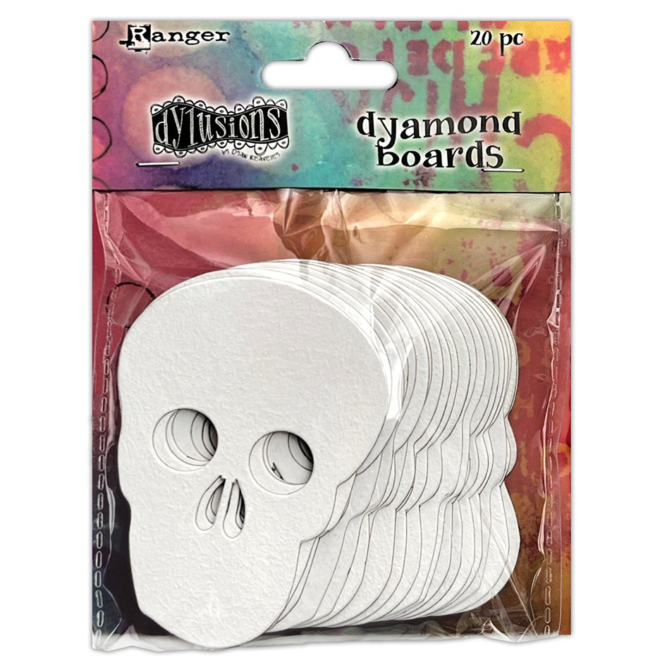 Dyan Reaveley Dylusions Dyamond Boards Skulls
