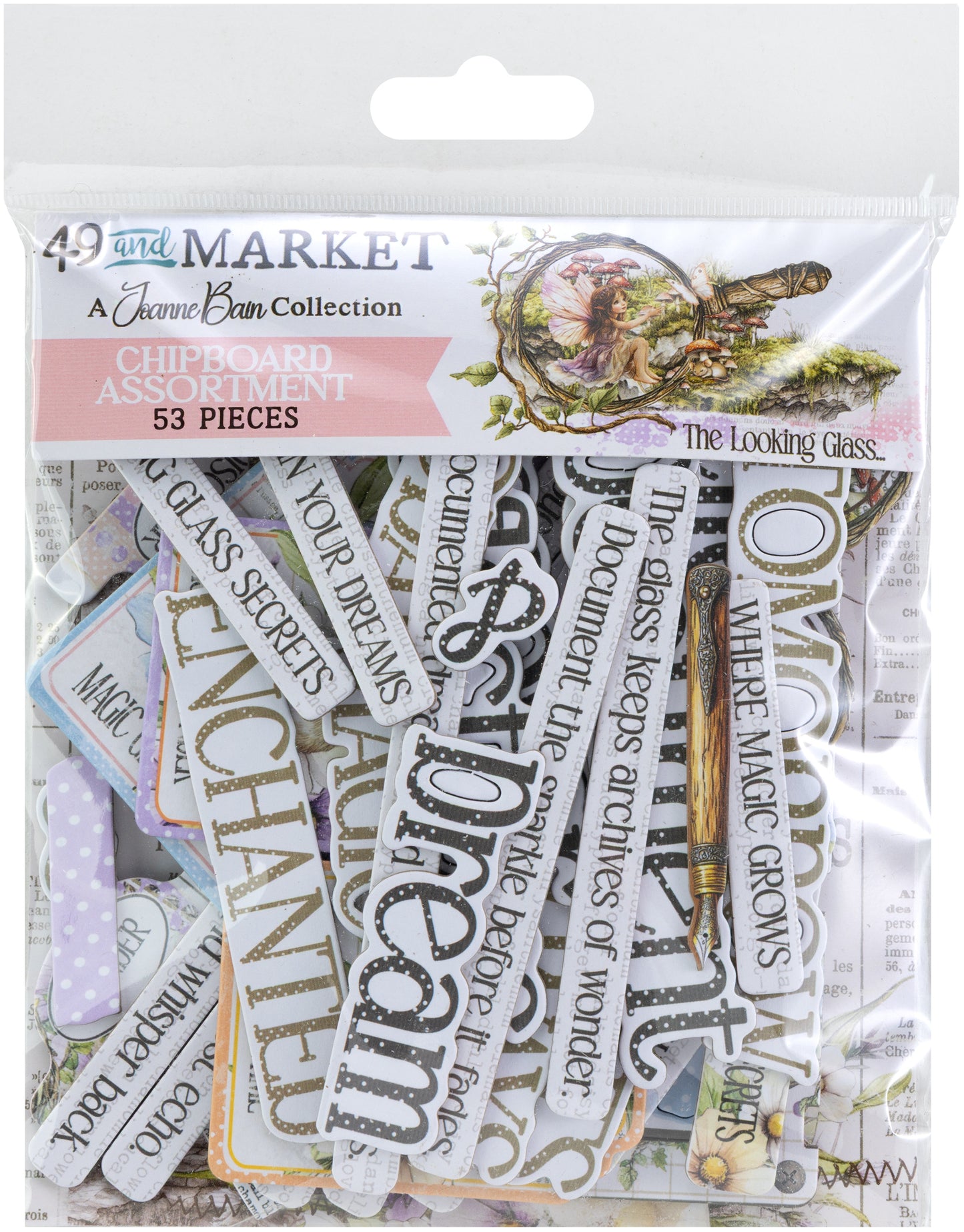49 and Market Chipboard Set The Looking Glass