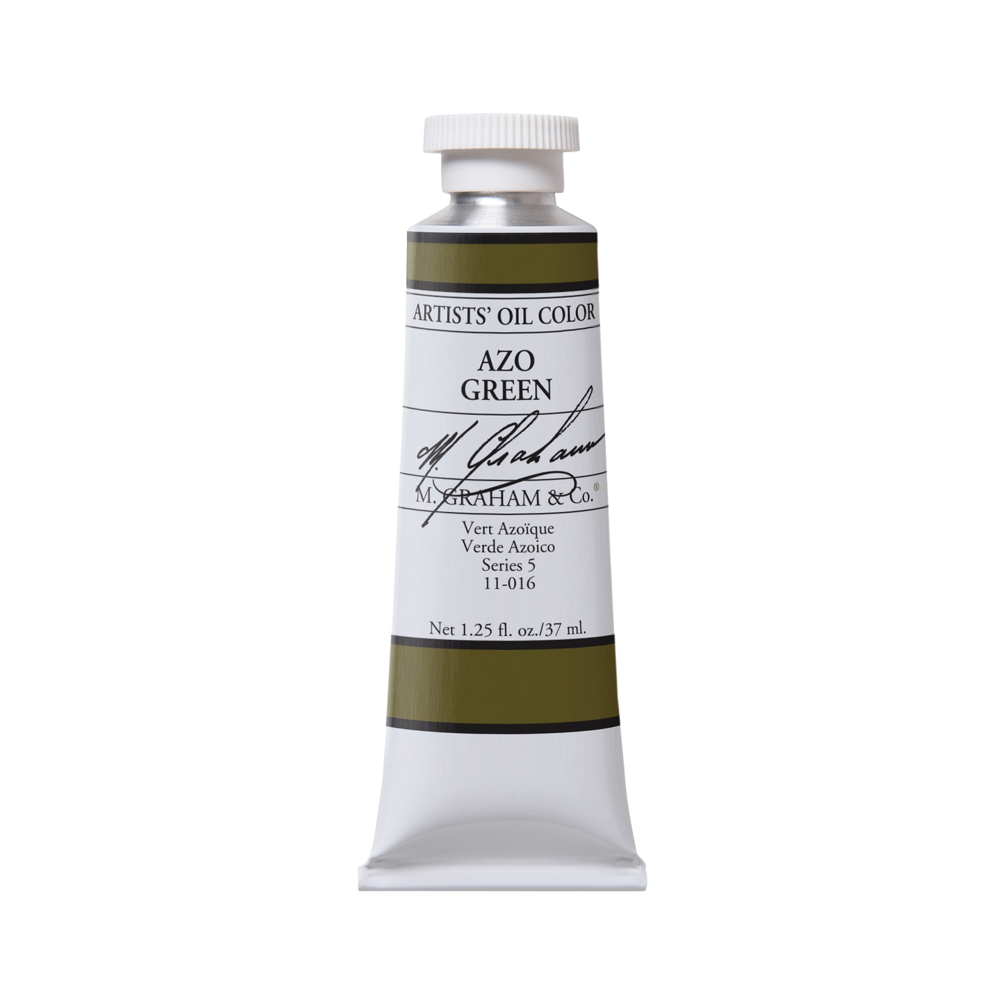 M GRAHAM AZO GREEN 37ML OIL COLOR
