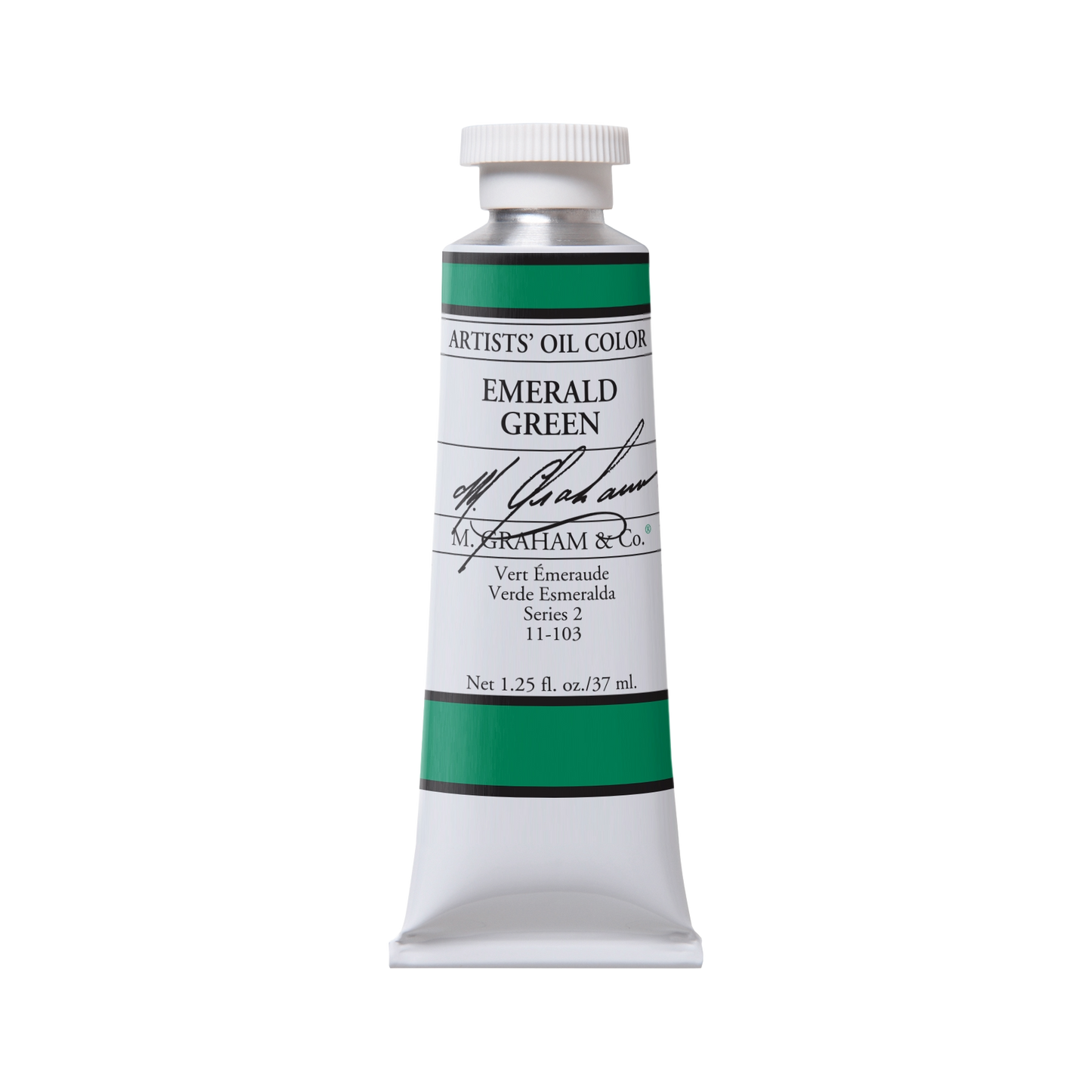 M GRAHAM EMERALD GREEN 37ML OIL COLOR