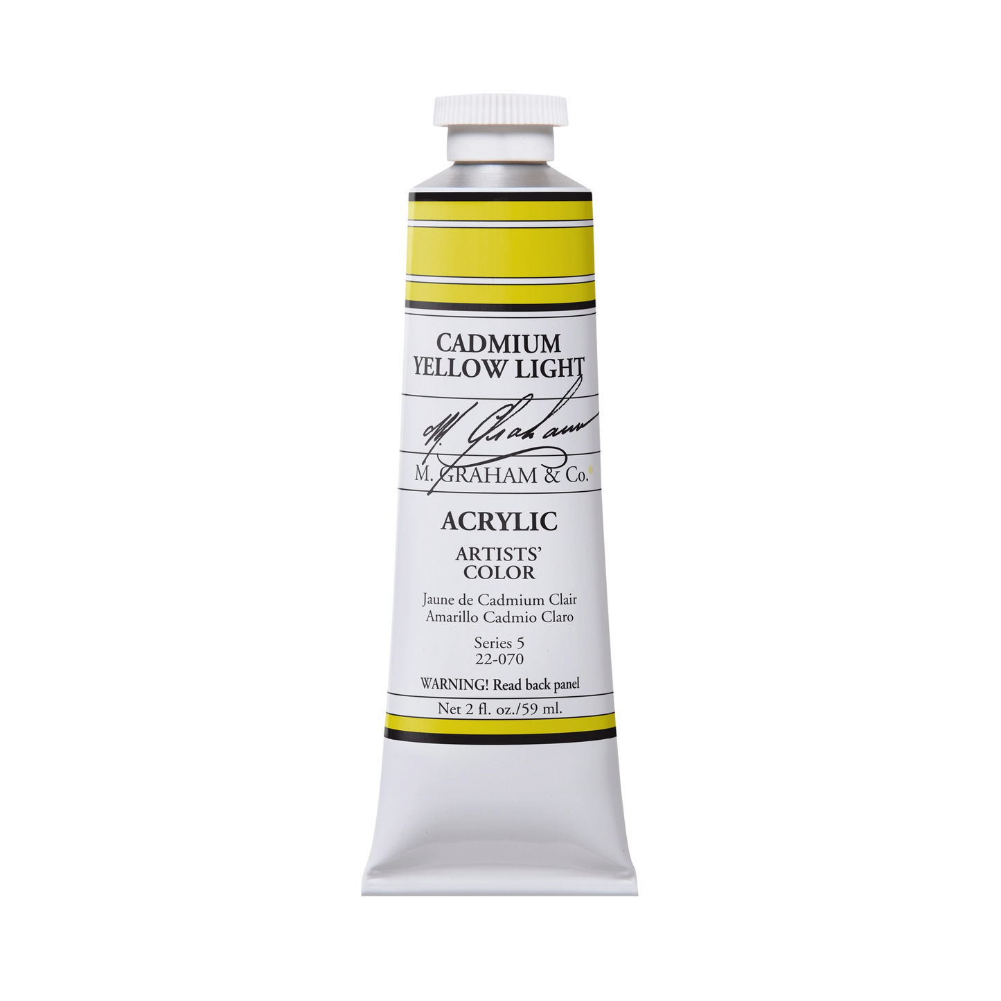 M GRAHAM CADMIUM YELLOW LIGHT 60ML TUBE ACRYLIC