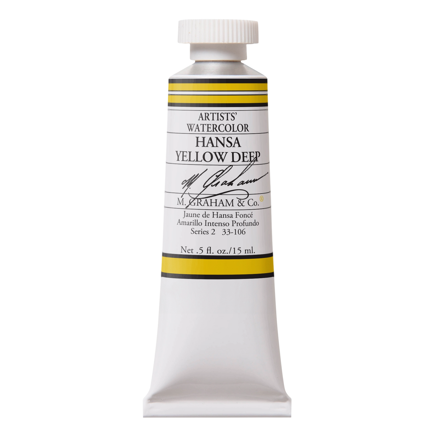 M GRAHAM HANSA YELLOW DEEP 15ML WATERCOLOR