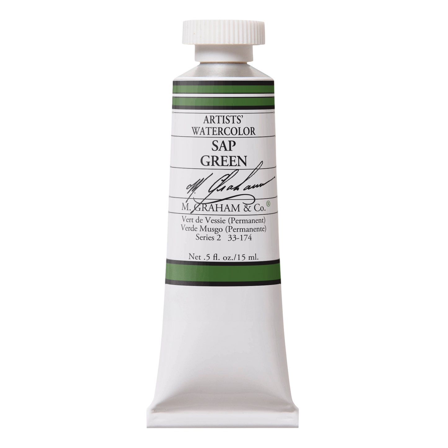M GRAHAM SAP GREEN 15ML WATERCOLOR