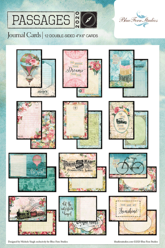 Blue Fern Studios Passages Journal Cards