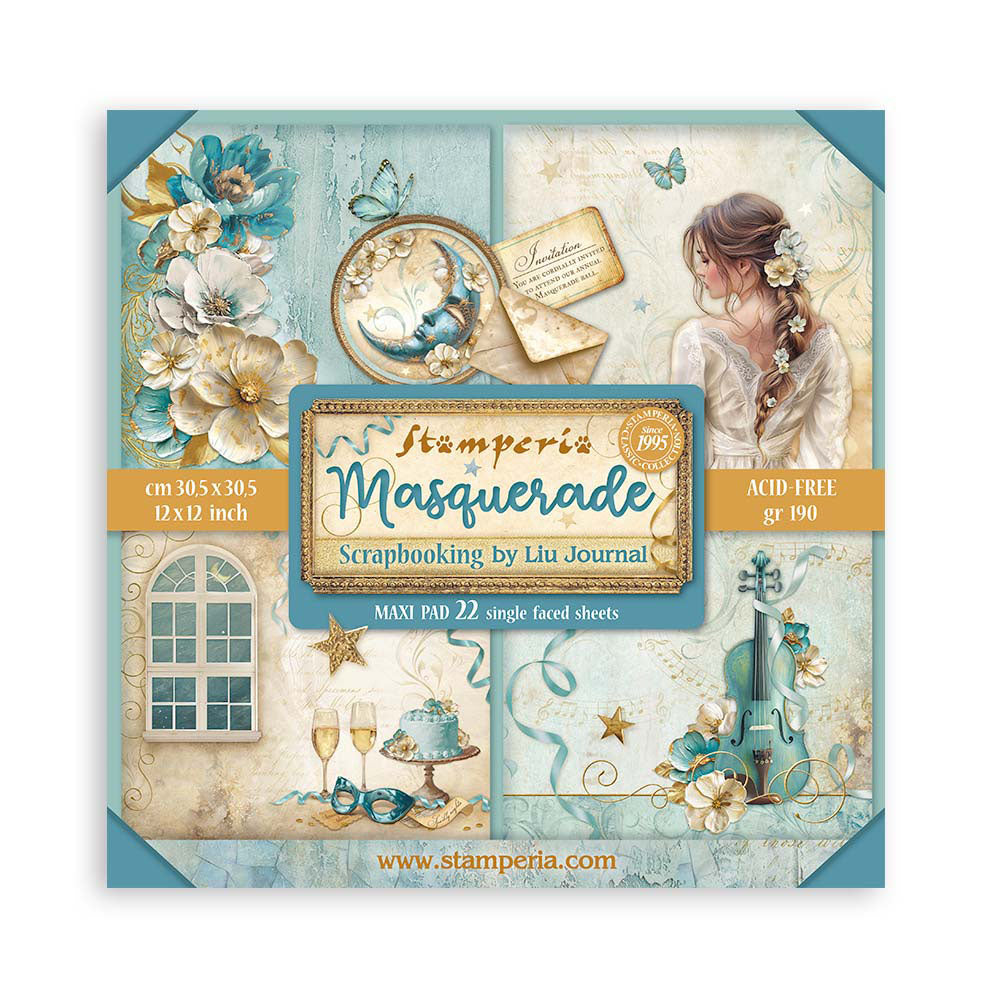 Stamperia Masquerade 12 x 12 Maxi Pack