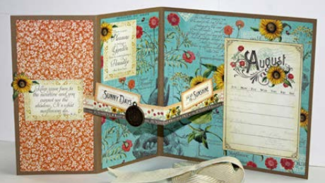 Graphic45 Time to Flourish Z-Fold Closure Card Set