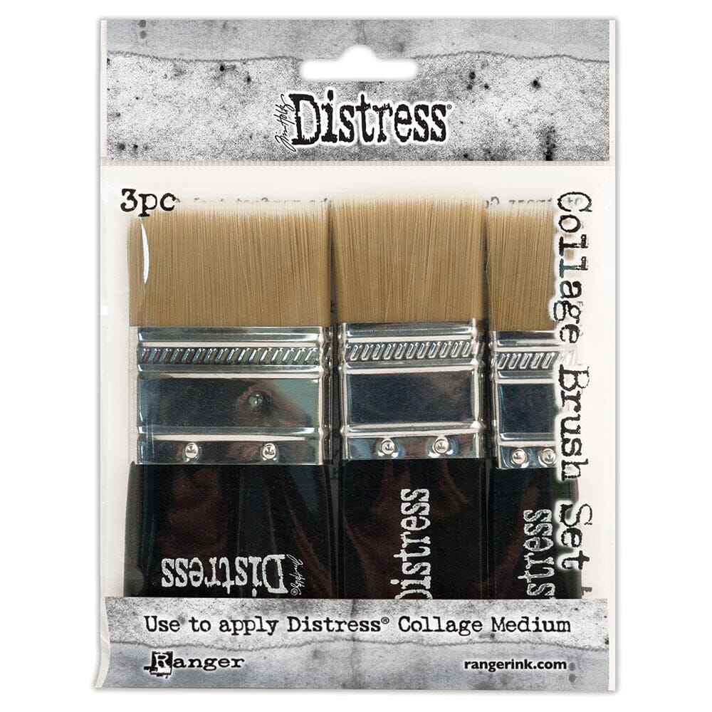Tim Holtz Distress Collage Brush Assorted 3 Pack