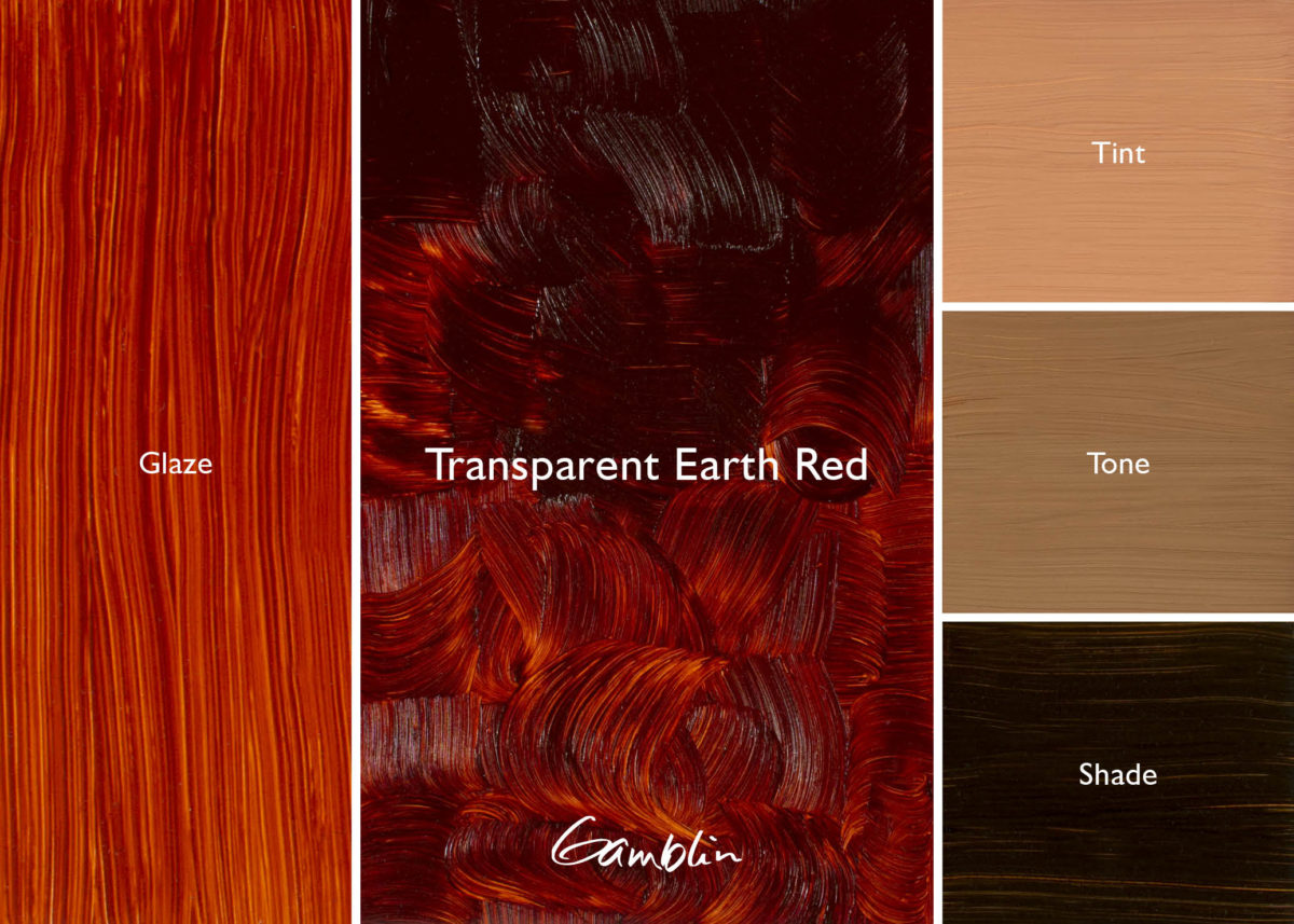 GAMBLIN ARTISTS GRADE TRANSPARENT EARTH RED 37ML