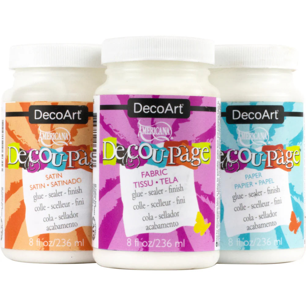 DECOART DECOUPAGE GLUE GLOSS 8OZ