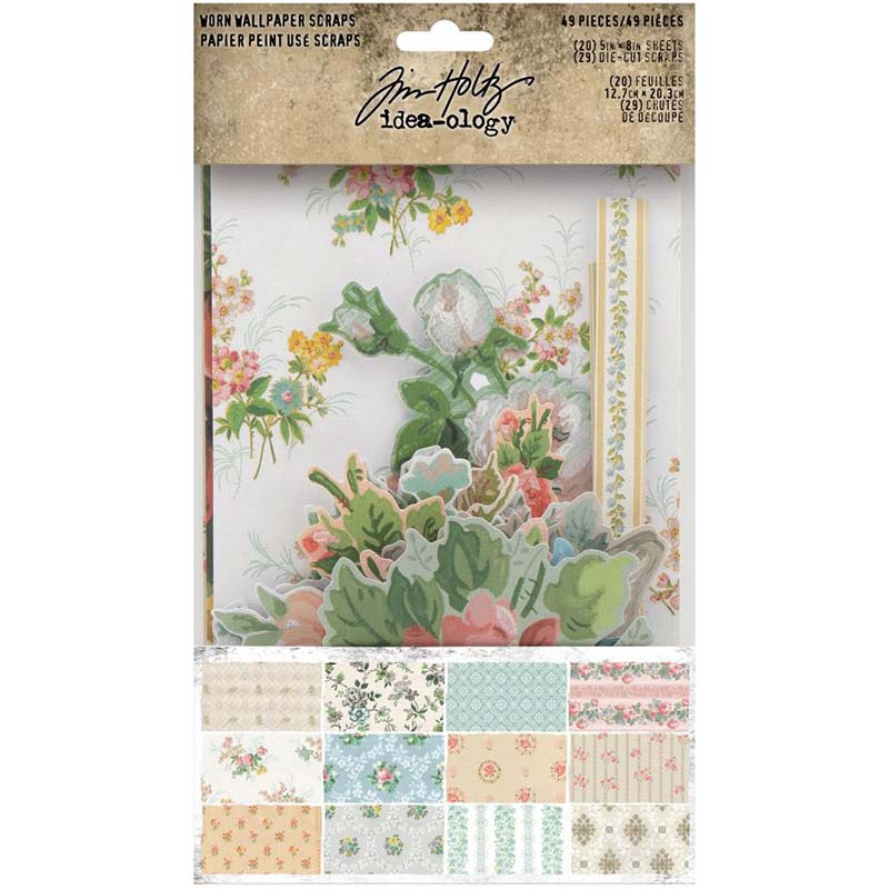 Tim Holtz Idea-Ology Worn Wallpaper Scraps