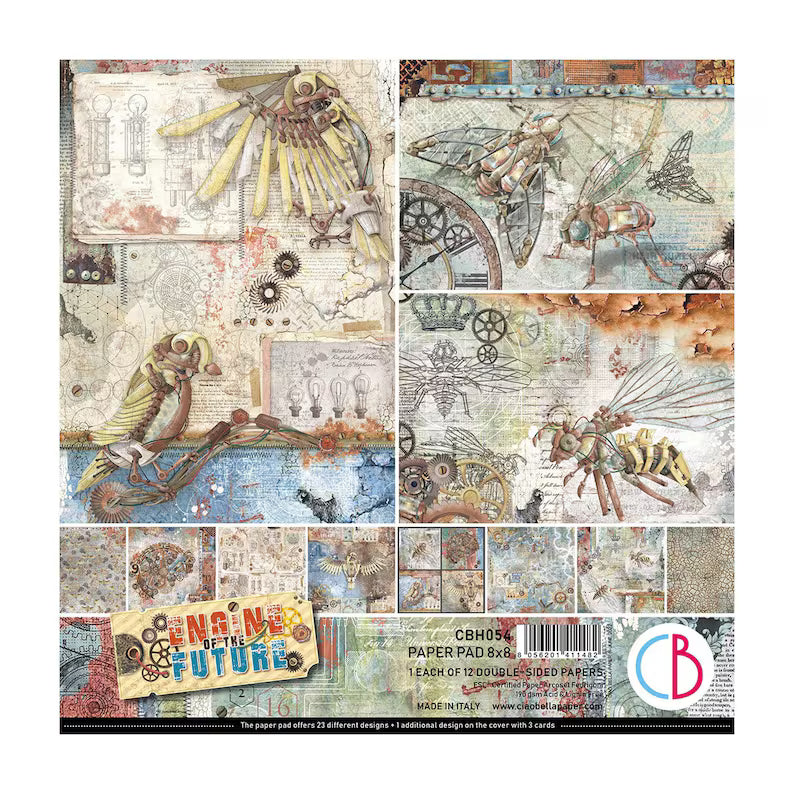 Ciao Bella Engine of the Future 8 x 8 Paper Pad