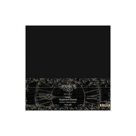 Graphic45 Black Chipboard Sheets