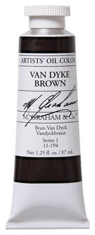 M Graham Artists Oil Color Van Dyke Brown 37 ml