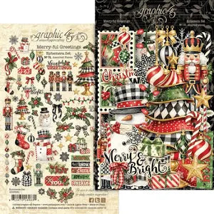 Graphic45 Merry-ful Greetings Ephemera