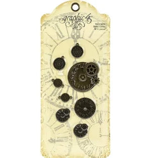 Graphic45 Decorative Metal Clocks