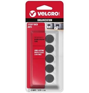 Velcro Sticky Back Dots Black