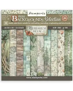 Stamperia Background Selection Herbarium Silvae 12 x 12