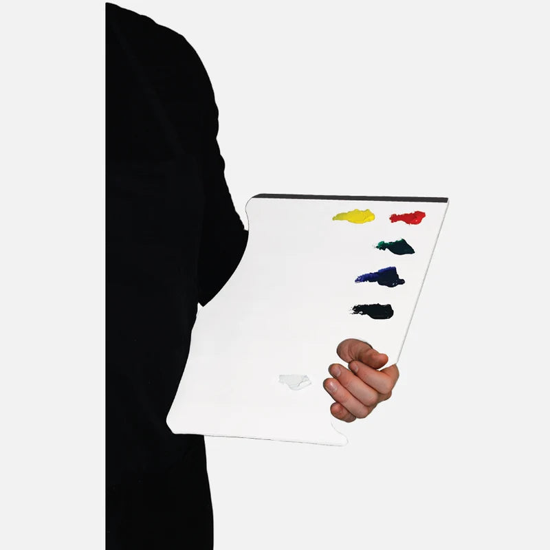 New Wave White Pad Paper Palette Hand Held