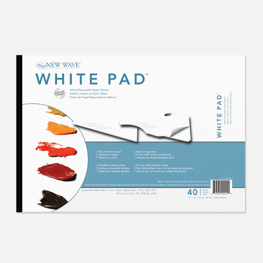 New Wave White Rectangular Pad Paper Palette