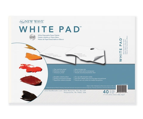 New Wave White Pad White Disposable Paper Pallet Rectangular