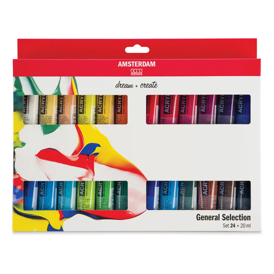 Amsterdam Acrylics General Selection Color Set 24X20ML