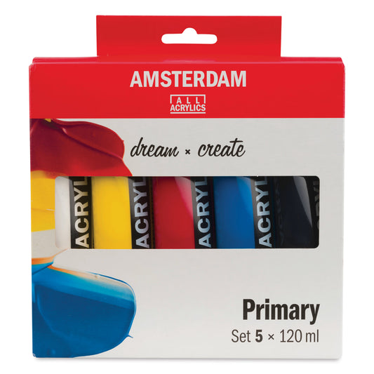 Amsterdam Acrylics Primary Color Set 5x120ml