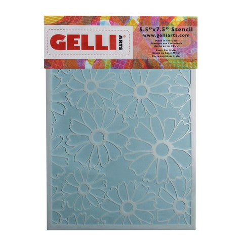 Gelli Arts 5x7 Stencil Flowers